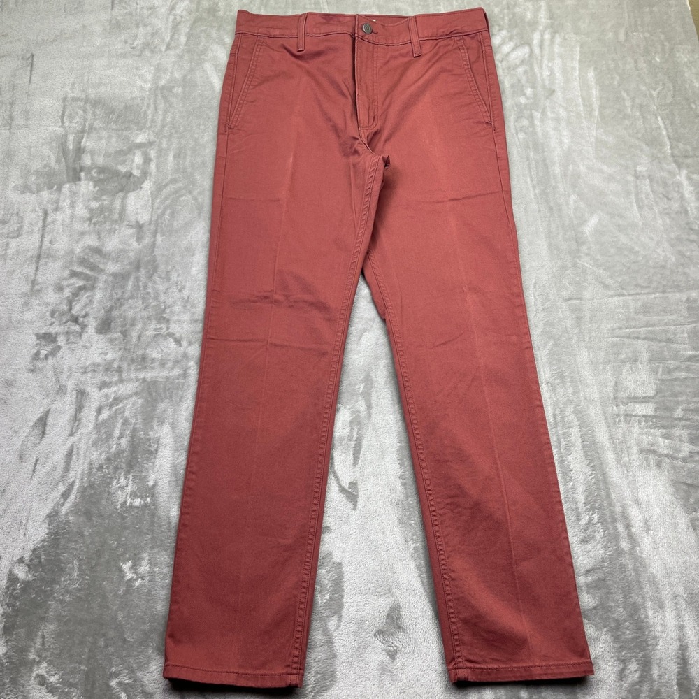Levi's Hybrid Trouser Pants Men's Brick Red‎ Casual Everyday Comfort Boho Sz 32"